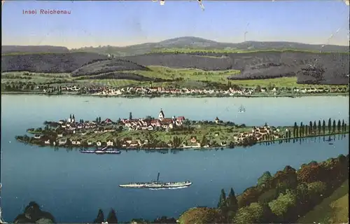 Reichenau Bodensee Gesamtansicht Kat. Reichenau