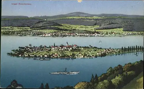 Reichenau Bodensee Gesamtansicht Kat. Reichenau