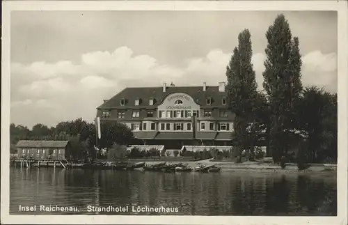 Reichenau Bodensee Strandhotel Loechnerhaus Kat. Reichenau