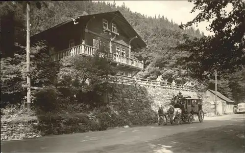 Schwarzburg Thueringer Wald Schwarzburg ThueringenGaststaette Schweizerhaus Postkutsche * / Schwarzburg /Saalfeld-Rudolstadt LKR