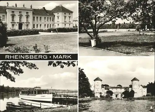 Rheinsberg Rheinsberg Schloss Diabetiker Sanatorium See Dampferanlegestelle * / Rheinsberg /Ostprignitz-Ruppin LKR