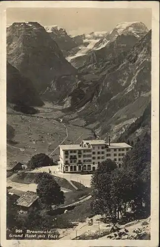 Braunwald GL Grand Hotel Toedi / Braunwald /Bz. Glarus