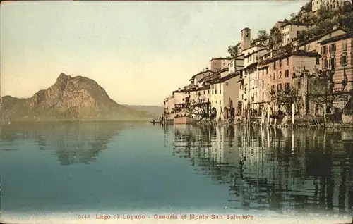 Gandria Lago di Lugano monte San Salvatore / Gandria /Bz. Lugano