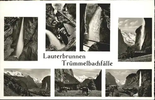 Lauterbrunnen BE Truemmelbachfaelle  / Lauterbrunnen /Bz. Interlaken