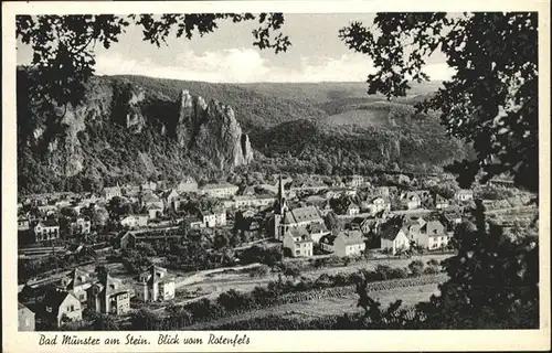 Bad Muenster Stein Ebernburg Blick vom Rotenfels / Bad Muenster am Stein-Ebernburg /Bad Kreuznach LKR