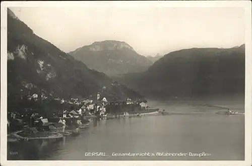 Gersau Vierwaldstaettersee Gesamtansicht Dampfer /  /