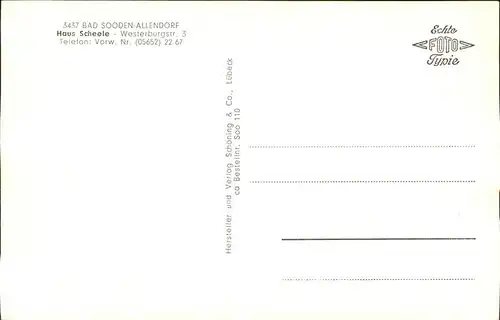 Bad Sooden-Allendorf Haus Scheele / Bad Sooden-Allendorf /Werra-Meissner-Kreis LKR