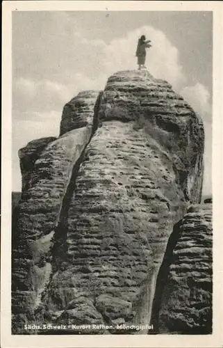 Rathen Saechsische Schweiz Moenchgipfel / Rathen Sachsen /Saechsische Schweiz-Osterzgebirge LKR