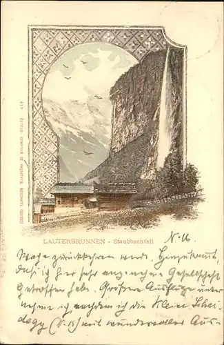 Lauterbrunnen BE Staubbachfall / Lauterbrunnen /Bz. Interlaken