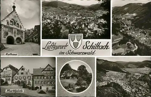 Schiltach Rathaus Marktplatz  / Schiltach Schwarzwald /Rottweil LKR