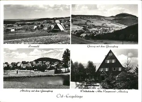Geising Erzgebirge Waldschaenke Altes Raupennest Zinnwald / Geising Osterzgebirge /Saechsische Schweiz-Osterzgebirge LKR