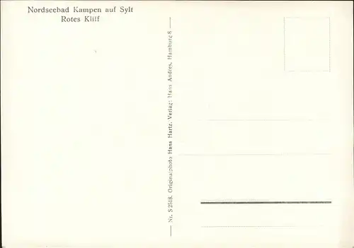Kampen Sylt Rotes Kliff / Kampen (Sylt) /Nordfriesland LKR