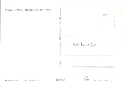 Plauen Vogtland Nonnenturm  / Plauen /Vogtlandkreis LKR