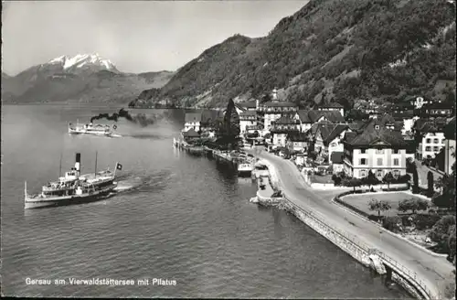 Gersau Vierwaldstaettersee Gersau Schiff Pilatus x /  /