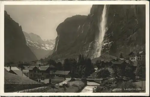 Lauterbrunnen BE Lauterbrunnen Bruecke Fliegeraufnahme * / Lauterbrunnen /Bz. Interlaken