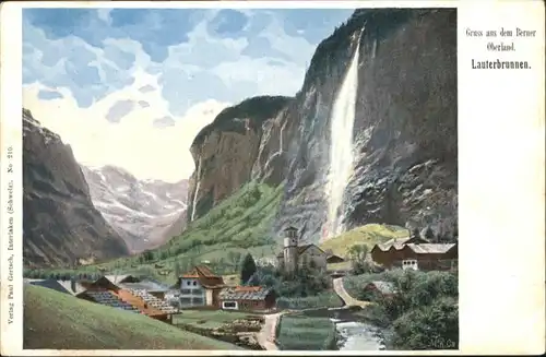 Lauterbrunnen BE Lauterbrunnen Wasserfall * / Lauterbrunnen /Bz. Interlaken