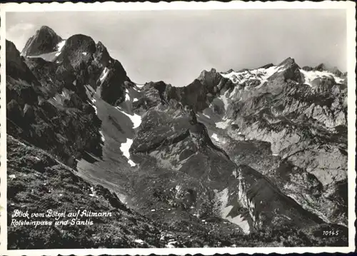 Saentis AR Saentis Rotsteinpass x / Saentis /Rg. Saentis