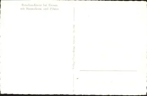 Gersau Vierwaldstaettersee Gersau Rotschuo Kreuz * /  /