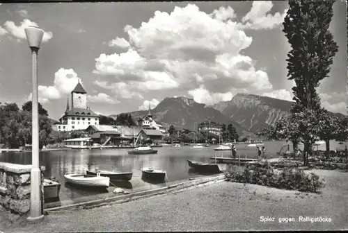 Spiez BE Spiez Ralligstoecke Boot * / Spiez /Bz. Niedersimmental