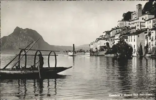 Gandria Lago di Lugano Gandria Monte San Salvatore Schiff x / Gandria /Bz. Lugano