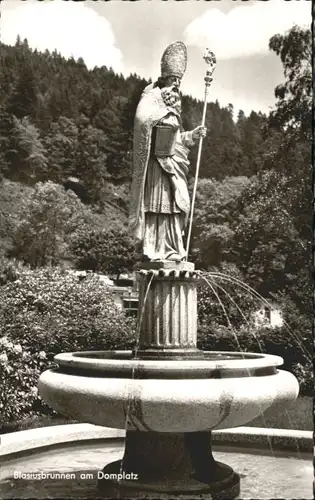 St Blasien St Blasien Blasiusbrunnen Domplatz * / St. Blasien /Waldshut LKR