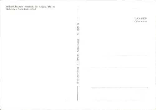 Wertach Wertach Schwimmbad * / Wertach /Oberallgaeu LKR