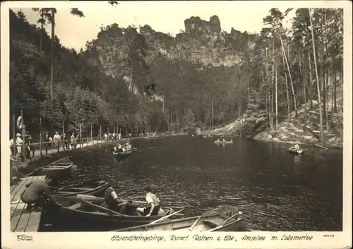 Rathen Saechsische Schweiz Rathen Amelsee Boot * / Rathen Sachsen /Saechsische Schweiz-Osterzgebirge LKR