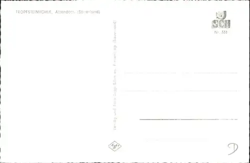 Attendorn Attendorn Tropfsteinhoehle Arkadengang * / Attendorn /Olpe LKR