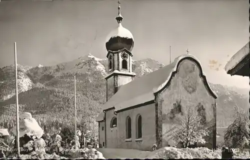 Kruen Kruen Bayerische Alpen Soierngruppe Kirche x / Kruen /Garmisch-Partenkirchen LKR