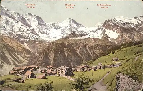 Lauterbrunnen Grosshorn
Breithorn
Tschingelhon Kat. Lauterbrunnen