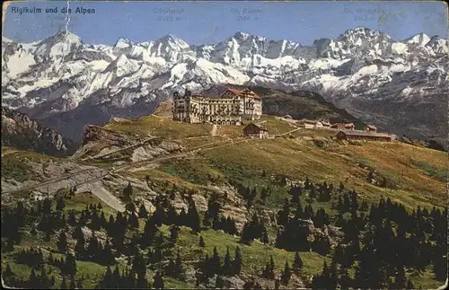 Rigi Kulm Alpen Kat. Rigi Kulm