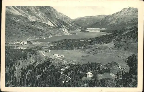 Maloja GR Silsersee Silvaplanersee / Maloja Graubuenden /Bz. Maloja