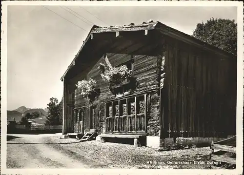 Wildhaus SG Geburtshaus Ulrich Zwingli Kat. Wildhaus