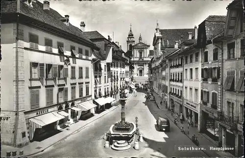 Solothurn Hauptgasse Brunnen Kat. Solothurn