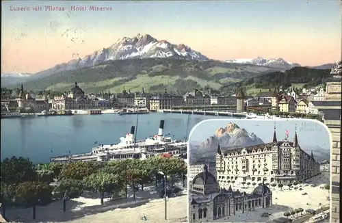 Luzern LU Pilatus Hotel Minerva Schiff