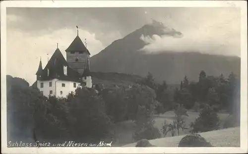 hw13788 Spiez BE Schloss Niesen Kategorie. Spiez Alte Ansichtskarten