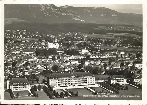 Solothurn Fliegeraufnahme Buergerspital Kat. Solothurn