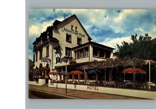 Assmannshausen Hotel, Cafe Post / Ruedesheim am Rhein /