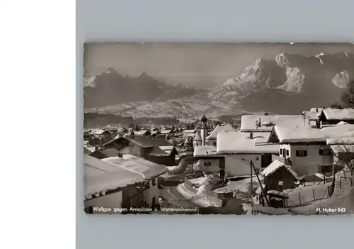 Wallgau Winterkarte / Wallgau /Garmisch-Partenkirchen LKR