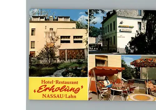Nassau Lahn Hotel Restaurant Erholung / Nassau /Rhein-Lahn-Kreis LKR