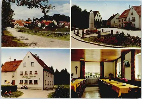 Feuchtwangen Gaststaette Pension Braeutigam / Feuchtwangen /Ansbach LKR