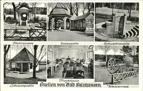 Bad Salzhausen Quellen Wasserrad Kat. Nidda