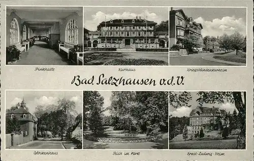 Bad Salzhausen Glockenhaus Trinkhalle Ernst Ludwig Heim Kat. Nidda