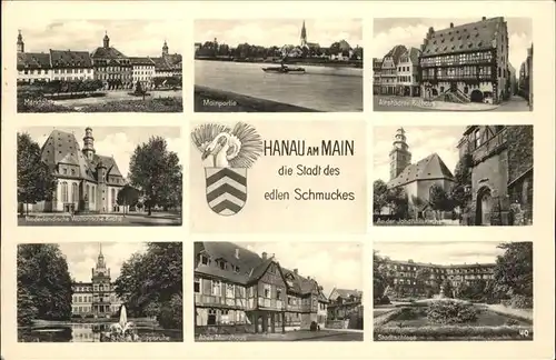 Hanau Marktplatz Altes Muenzhaus Stadtschloss Kat. Hanau