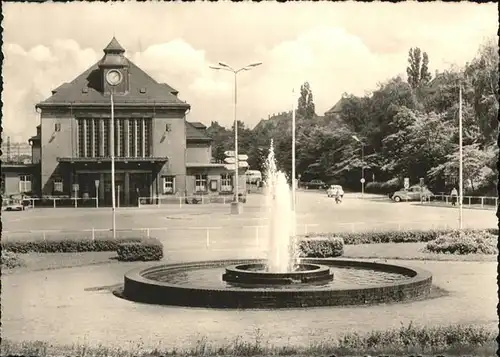 Glauchau Bahnhof Springbrunnen Kat. Glauchau