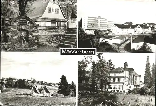 Masserberg Werraquelle Waldbaude Erholungsheim Otto Grotewohl Kurhaus Kat. Masserberg