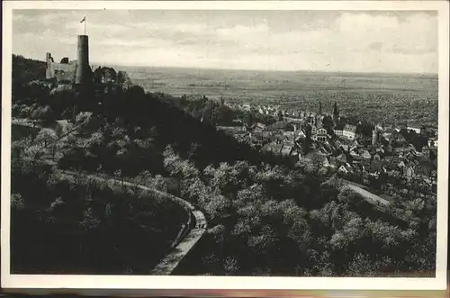 Weinheim Bergstrasse Burgruine Windeck Kat. Weinheim