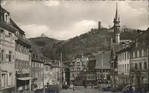 Weinheim Bergstrasse Marktplatz Autos VW Kaefer Kat. Weinheim