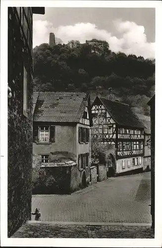 Weinheim Bergstrasse Muenzgasse Fachwerk Kat. Weinheim