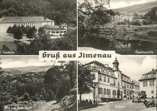 Ilmenau Rathaus Gabelbach Festhalle Kat. Ilmenau